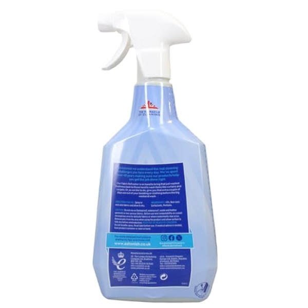 Astonish Fabric Refresher Spray for Freshening Clothes, Curtains, Carpets and Fabrics, Cotton Fresh Scent, 750ml - Image 5