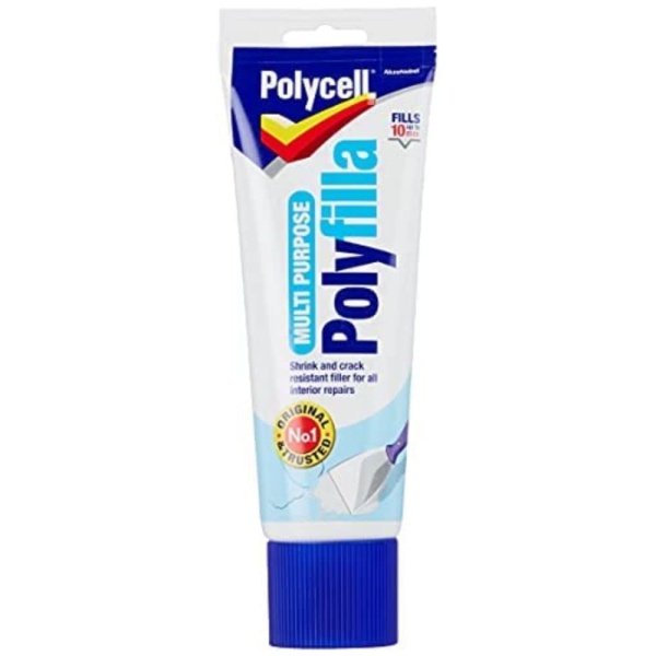Polycell PLCMPP330GS Multi-Purpose Polyfilla Ready Mixed, 330 g , White, Packaging May Vary - Image 1