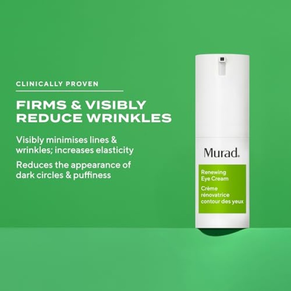 Murad Renewing Eye Cream - Resurgence Multi-Action Anti-Aging Eye Cream with Advanced Peptides and Retinol – Brightening Eye Lift Firming Treatment Visibly Minimises Wrinkles, 15ml - Image 5