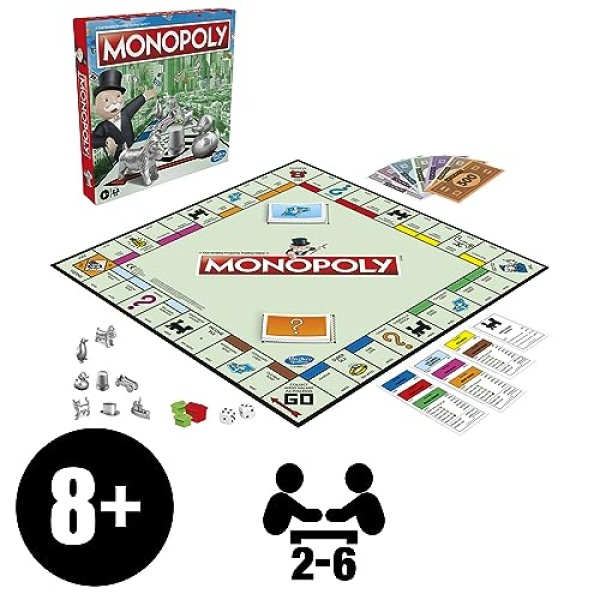 Hasbro Gaming Monopoly, Strategy Board Game for 8+ Year Old Kids, 2-6 Players, Family Games for Children and Adults - Image 12