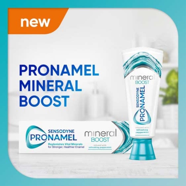 Sensodyne Pronamel Toothpaste Mineral Boost, Fluoride Toothpaste for Acid Weakened Enamel Repair, Peppermint Flavour, 75ml - Image 8