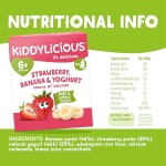 Kiddylicious Strawberry & Banana Yoghurt Pouches - Delicious Pouches for Babies - Suitable for 6+ Months - 3 Packs of 4 (12 Total) - Image 4
