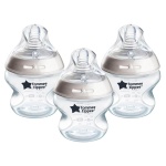 Tommee Tippee Baby Bottles, Natural Start Anti-Colic Baby Bottle with Slow Flow Breast-Like Teat, 150ml, 0m+, Self-Sterilising, Baby Feeding Essentials, Pack of 3