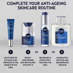 NIVEA MEN Anti-Age Hyaluron SPF15 Moisturising Cream (50ml), Anti-Wrinkle Face Cream with Hyaluronic Acid and Pro-Retinol, Visibly Reduces Deep Wrinkles and Firms Skin - Image 2