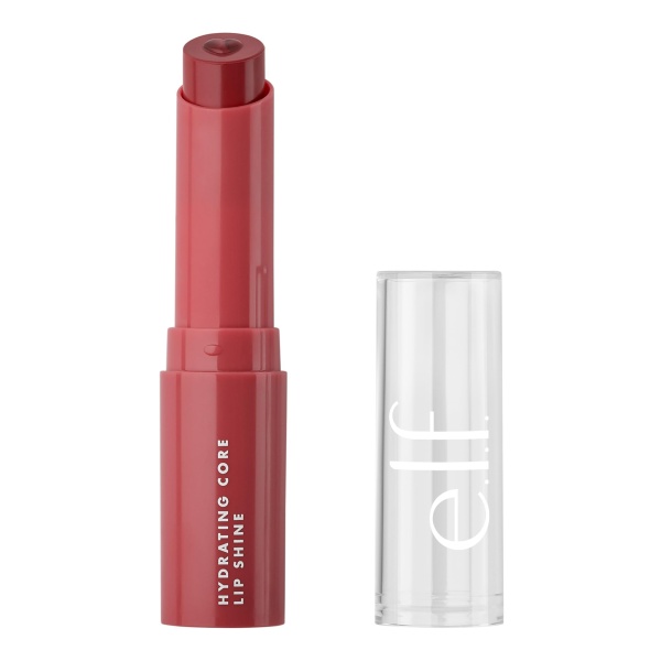 e.l.f. Hydrating Core Lip Shine, Conditioning & Nourishing Lip Balm, Sheer Colour Tinted Chapstick, Joyful - Image 1