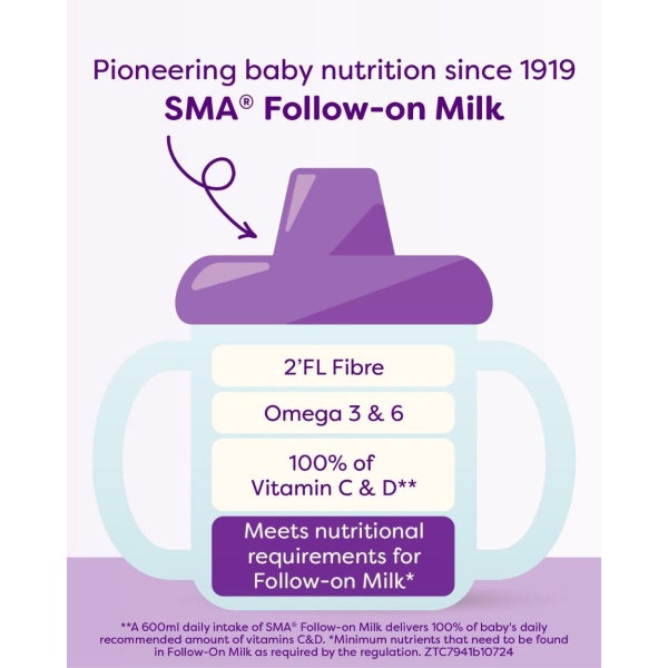 SMA Follow-on Baby Milk Powder Formula , 6-12 Months , 800 g (Pack of 1) - Image 6