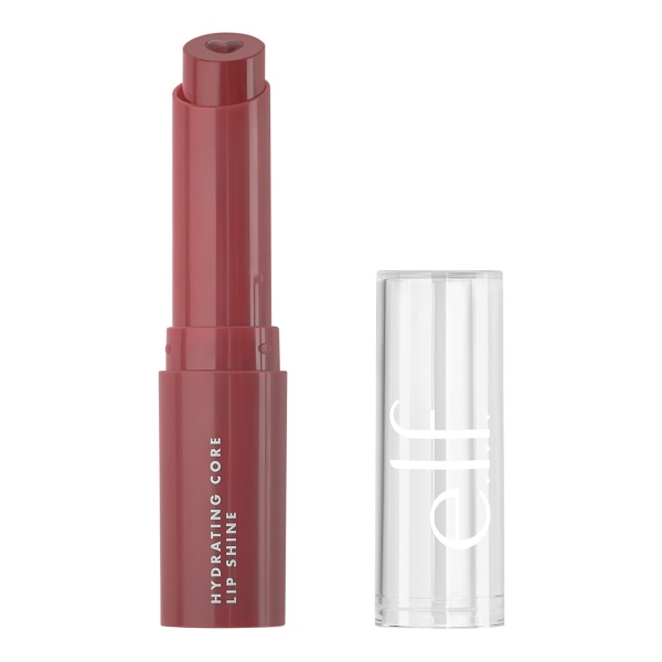 e.l.f. Hydrating Core Lip Shine, Conditioning & Nourishing Lip Balm, Sheer Colour Tinted Chapstick, Happy - Image 1