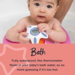 Tommee Tippee InBath Digital Thermometer, Suitable for Bathing and Their Nursery, Waterproof and Floats in Water, Easy to Read LCD Display - Image 5