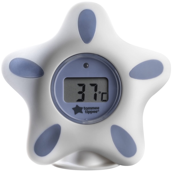 Tommee Tippee InBath Digital Thermometer, Suitable for Bathing and Their Nursery, Waterproof and Floats in Water, Easy to Read LCD Display - Image 1