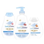 Baby Dove Sensitive Skin Care Rich Moisture Set: Head to Toe Wash 400ml, Shampoo 400ml and Lotion 200ml