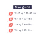 Pura Eco Nappy Pants - Size 6 (15kg+), 18 Nappies, Pull Up Disposable Baby Nappies for Sensitive & Allergy Prone Skin, Hypoallergenic, Fragrance Free, Easy-Tear Side, New Size Guide - Image 5