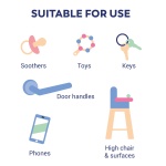 Milton Antibacterial Surface Wipes 30 Wipes - 7 packs - Image 6