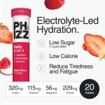 Phizz Electrolytes, Multivitamin & Hydration Tablets - 20 Effervescent Rehydration Electrolyte Tablets - 18 Vitamins & Minerals, Vitamin C, Vegan, Vegetarian & Low Calorie (Mixed Berry) - Image 9