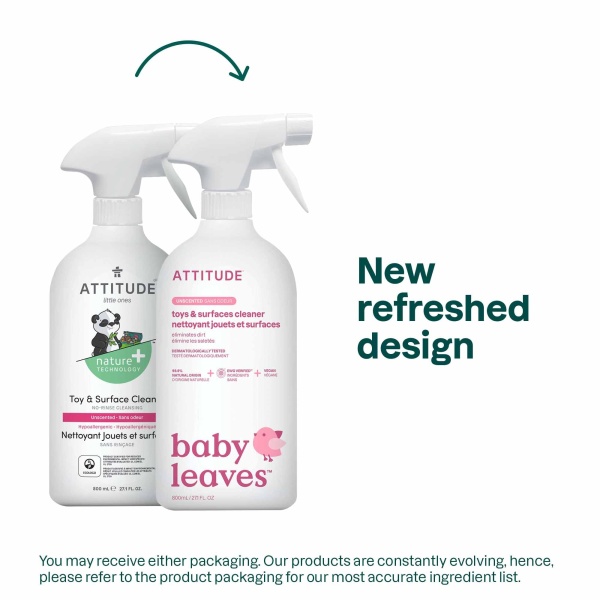 ATTITUDE Toy and Surface Cleaner, EWG Verified Multi-Surface Products, Vegan, Naturally Derived Multipurpose Cleaning Spray, Unscented, 800 mL - Image 7