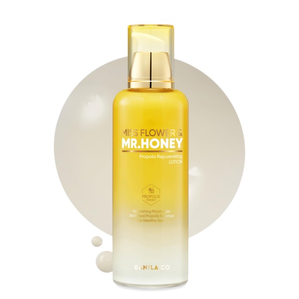 BANILA CO Miss Flower & Mr Honey Propolis Rejuvenating Lotion | Nourishing Cream with Propolis Extract & Royal Jelly | Lightweight Hydrating Korean Skincare for Youthful Radiance (150ml / 5.07 fl oz) - Image 1