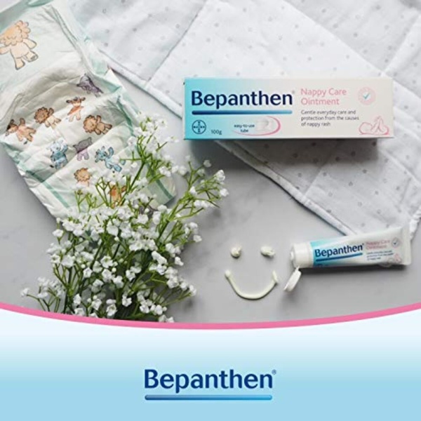 Bepanthen Nappy Care Ointment | Nappy Cream with Provitamin B5 | Suitable for Newborns Skin, 100 g (Packing May Vary). - Image 10