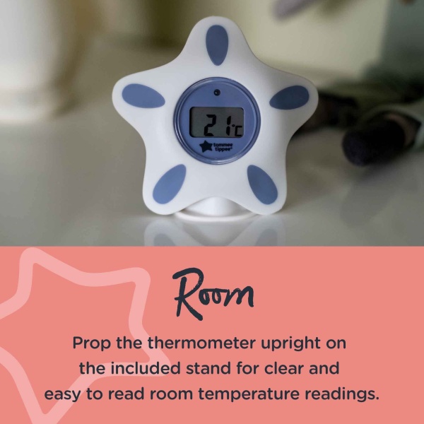 Tommee Tippee InBath Digital Thermometer, Suitable for Bathing and Their Nursery, Waterproof and Floats in Water, Easy to Read LCD Display - Image 4