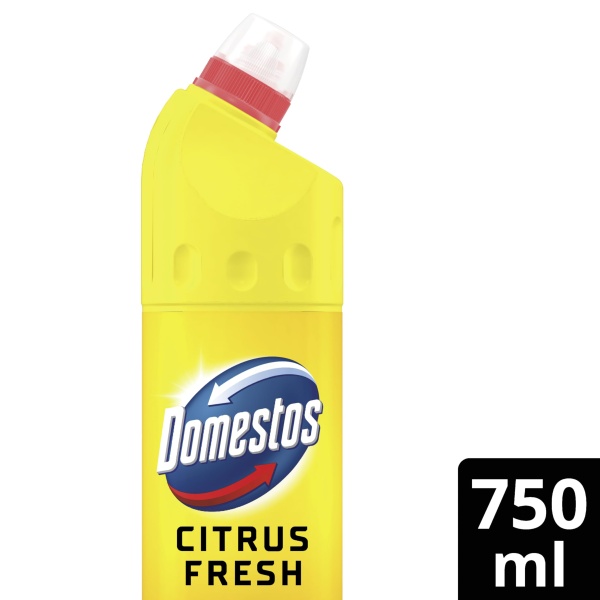 Domestos Citrus Fresh Thick Bleach disinfectant that eliminates 99.99% of bacteria and viruses* unstoppable limescale prevention 750 ml - Image 6