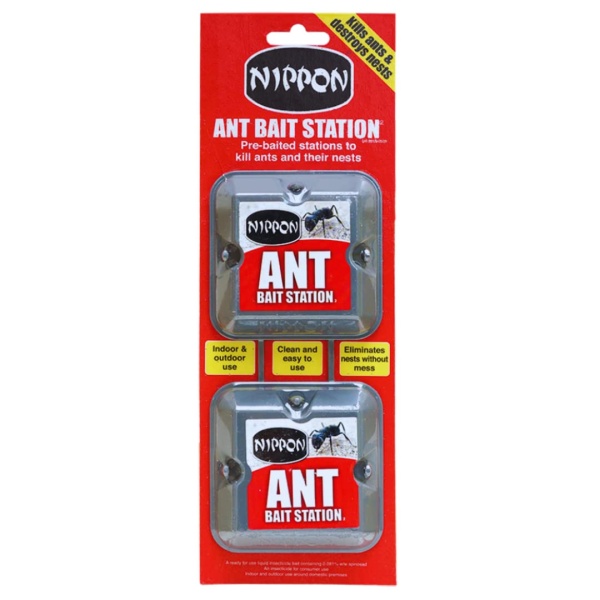 2 x Nippon Ant Bait Station Twin - nippon ant killer Ant Bait Station outdoor, ant nest killer bait stations also use as ant killer indoor, home, garden (ant traps) - Image 3