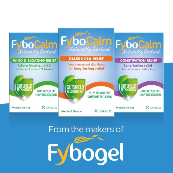 Fybocalm Diarrhoea relief, 30 capsules, Naturally derived, Diarrhoea relief for adults, long-lasting relief, for IBS-related constipation, Clinically proven, Gluten free, Lactose free - Image 4
