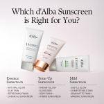 d'Alba Italian White Trufe Waterfull Tone-up suncreen SPF 50+ PA++++,Vegan hybrid UV filters tinted suncreen, glow and brightening suncreen, Safe use for dry and sensitive skin, Korean skincare - Image 2