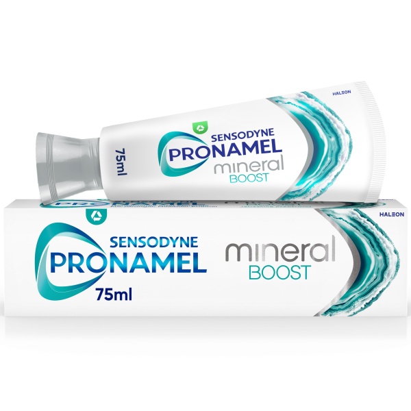 Sensodyne Pronamel Toothpaste Mineral Boost, Fluoride Toothpaste for Acid Weakened Enamel Repair, Peppermint Flavour, 75ml - Image 1