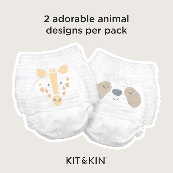 Kit & Kin Premium Eco Nappy Pants Size 7 | 17+ kg / 37+ lbs | Maxi Pull Ups | 12 Packs / 192 Pants | Hypoallergenic & Sustainable | Vegan & Chlorine-Free | Superior up to 12 Hour Leak Protection - Image 9