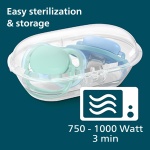 Philips Avent Ultra Air Pacifier 2 Count (Pack of 1) - BPA-Free Dummy for Babies from 0-6 Months (Model SCF085/15) Green/Brown - Image 5