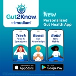 Imodium Dual Action, Diarrhoea Relief (6 Tablets), Restore Gut to Natural Rhythm, with Loperamide Hydrochloride & Simeticone, Diarrhoea Tablets for Cramping, Bloating and Wind - Image 2