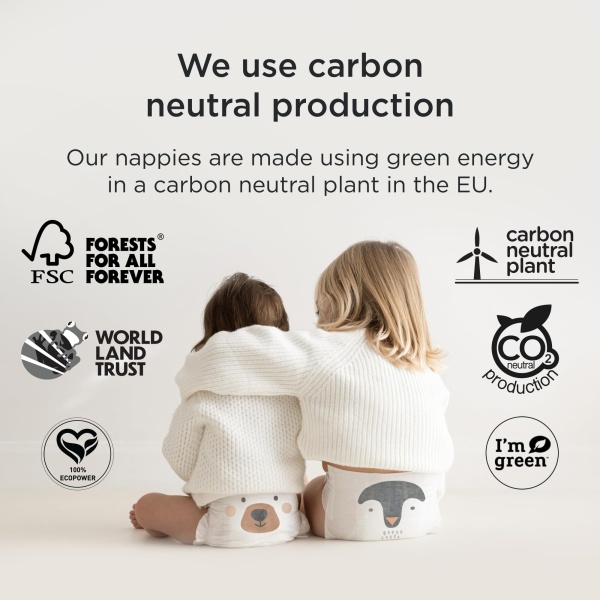 Kit & Kin Premium Eco Nappy Pants Size 7 | 17+ kg / 37+ lbs | Maxi Pull Ups | 12 Packs / 192 Pants | Hypoallergenic & Sustainable | Vegan & Chlorine-Free | Superior up to 12 Hour Leak Protection - Image 4