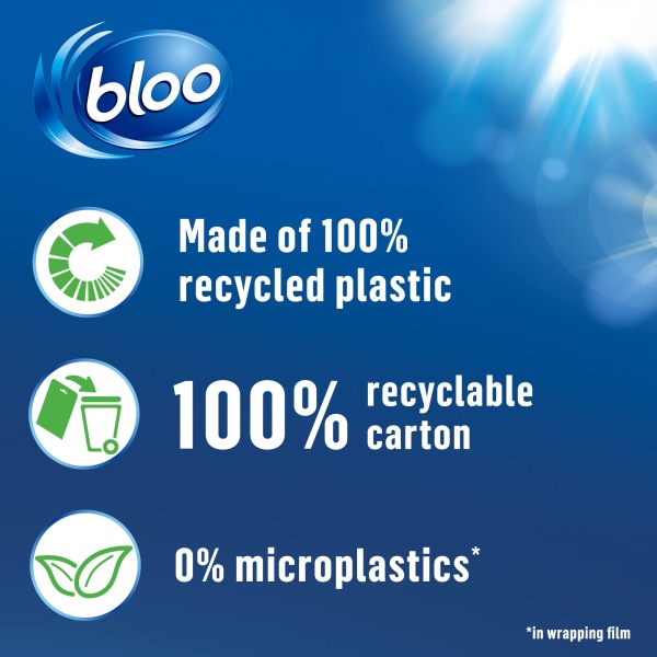 Bloo 2in1 In-Cistern Toilet Blocks Original, Pack of 4, Limescale Remover Cistern, Cleaner with Cleaning and Foaming Action, Fresheners - Image 4