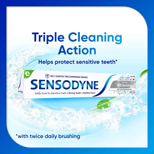 Sensodyne Toothpaste Daily Care, Gentle Teeth Whitening Toothpaste for Everyday Care, 75ml - Image 8