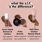 e.l.f. Camo Liquid Bronzer & Contour, Highly Pigmented, Natural-Looking Glowy Finish, Long-Lasting, Rounded Applicator, Vegan & Cruelty-Free, 1 Fair - Image 2
