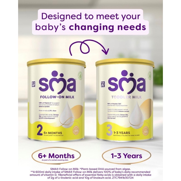 SMA Follow-on Baby Milk Powder Formula , 6-12 Months , 800 g (Pack of 1) - Image 3