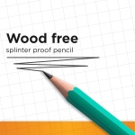 BIC Ecolutions Evolution 655 HB Pencil with Eraser (Pack of 12), Green - Image 2