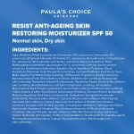 Paula's Choice RESIST Anti Aging Skin Restoring Moisturiser SPF 50 - Hydrates Dry Skin - Protects from Sun Damage - Reduces Brown Spots - with Shea Butter & Niacinamide - Normal to Dry Skin - 60 ml - Image 2