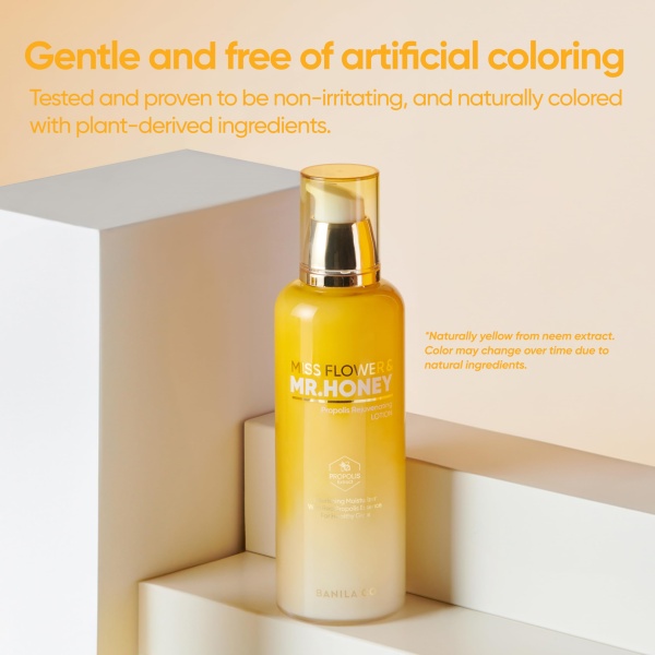 BANILA CO Miss Flower & Mr Honey Propolis Rejuvenating Lotion | Nourishing Cream with Propolis Extract & Royal Jelly | Lightweight Hydrating Korean Skincare for Youthful Radiance (150ml / 5.07 fl oz) - Image 3
