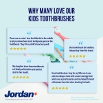 Jordan® | Step 2 Toothbrush for Children | Toothbrush for Ages 3 to 5 Years | Soft Bristles, Double Ergonomic Handle and BPA Free | Colour Blue and Green | Pack of 4 - Image 4