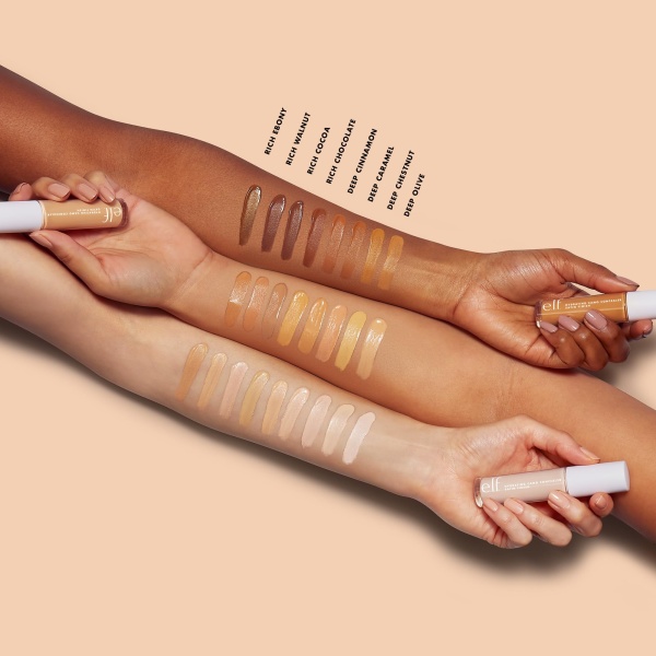 e.l.f. Hydrating Camo Concealer, Lightweight, Full Coverage, Long Lasting, Conceals, Corrects, Covers, Hydrates, Highlights, Deep Cinnamon, Satin Finish, All-Day Wear 6ml - Image 4