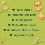 Organix Mini Organic Cheese Crackers, Toddler Snack, 12+ Months, Multipack, 4 x 20 g Packs Per Box (3 Boxes Total) - Image 5