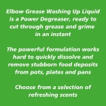 Elbow Grease Washing Up Liquid | Power Degreaser - Soap for Hand Washing Dishes, Pots, Pans & Glasses (Apple, 600ml) - Image 5
