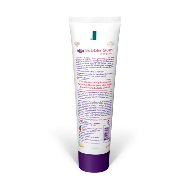 Himalaya Botanique Kids Toothpaste | Bubble Gum Flavor | Reduces Plaque and Makes Teeth Stronger | Increases Teeth-Gum Grip | Fluoride Free, Vegan & Gluten Free- 80g - Image 6
