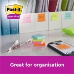 Post-it Super Sticky Notes, Stick Longer Without Falling, 76 mm x 76 mm, 6 Pads, 540 Sheets, Yellow, Blue, Green, Pink, Orange Colors - Self-Sticking Notes for Walls, Monitors and Fridge - Image 11