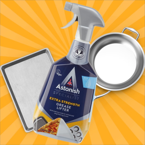 Astonish Specialist Extra Strength Grease Lifter Spray, for De-Greasing Surfaces and Kitchen Appliances, Fast Acting Strong Formula, Contains Baking Soda, 750ml - Image 5