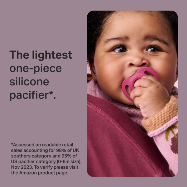 Tommee Tippee Ultra-Light StayPut Dummy, 6-18m, 4-Pack, One-Piece Silicone Soother - Image 7
