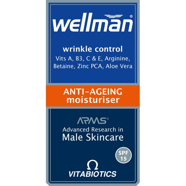Vitabiotics Wellman Anti-Ageing Moisturiser - 50 ml, Pack of 1 - Image 9