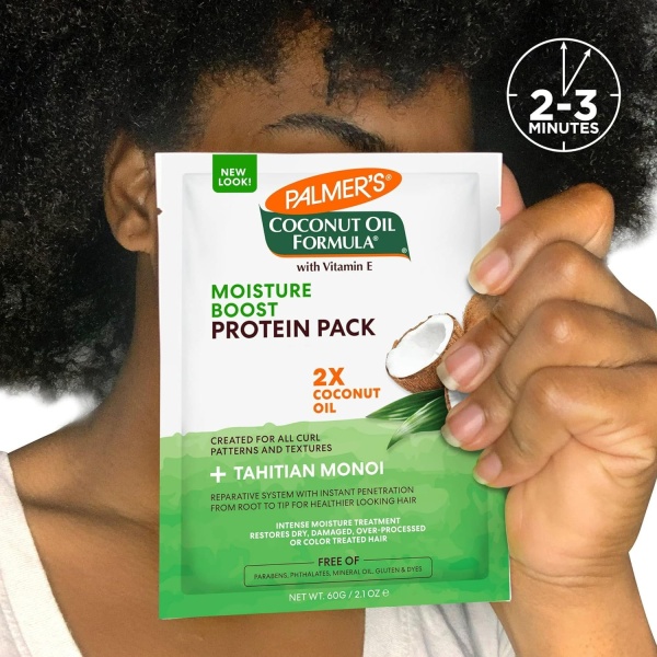 Palmers Coconut Hair Oil Formula With Deep Hair Conditioning Protein Pack , 2.1 Oz ( Pack of 4 ) - Image 7