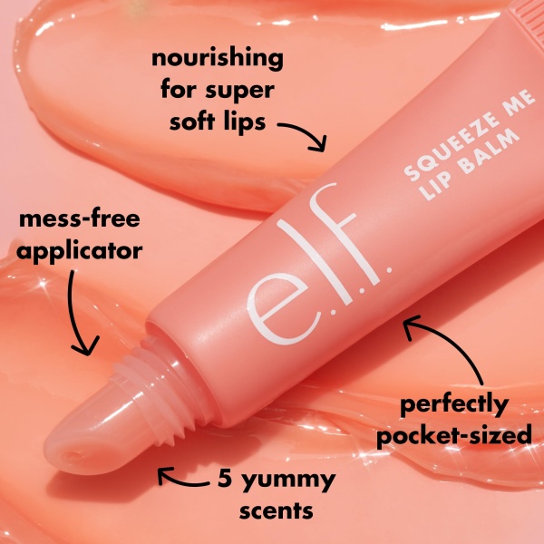 e.l.f. Squeeze Me Lip Balm, Moisturising Lip Balm For A Sheer Tint Of Colour, Infused With Hyaluronic Acid, Vegan & Cruelty-free, Honeydew - Image 4