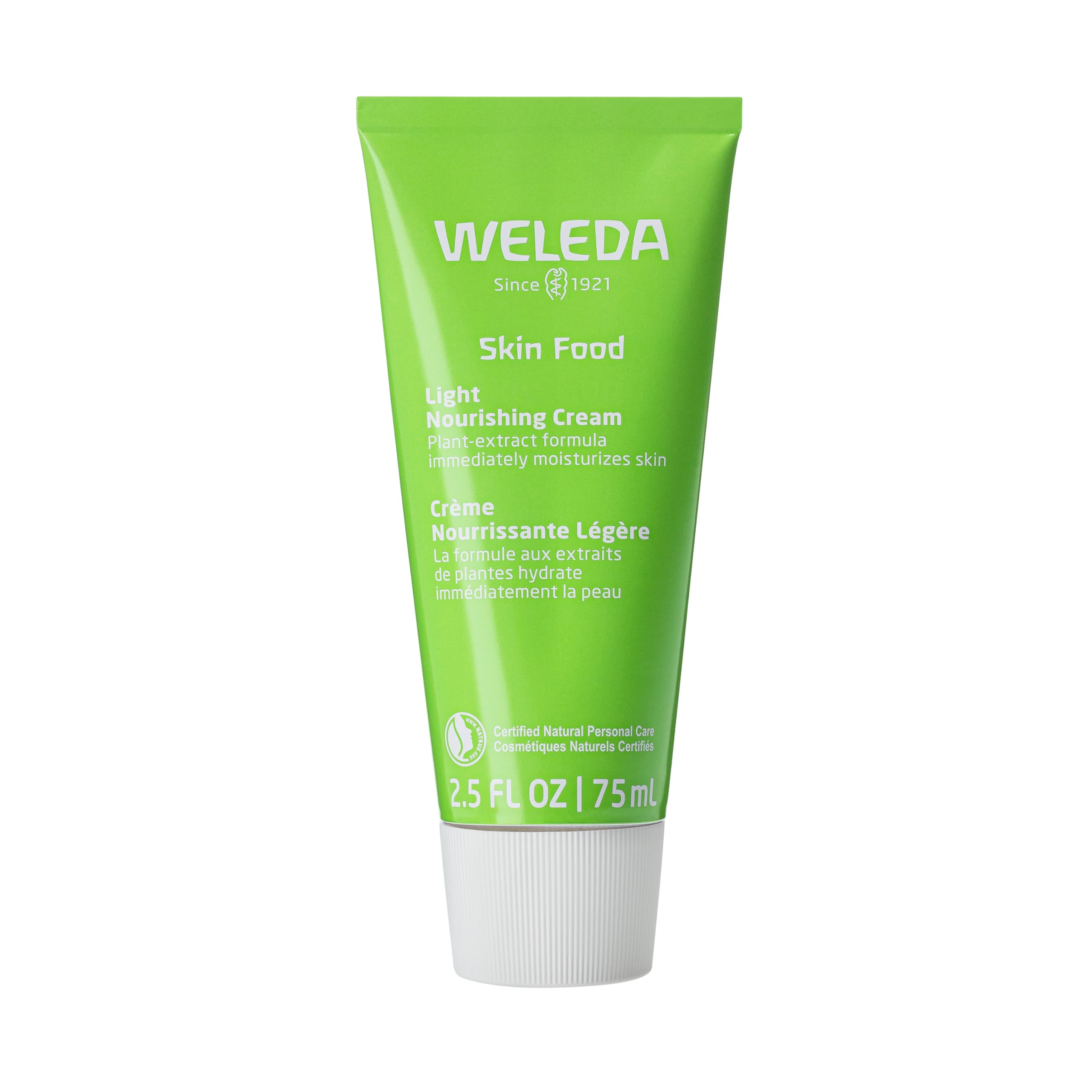 71gLDmjmK6L Weleda Skin Food Light, Dry Skin Moisturiser, Moisturising Cream & Primer, Face & Body, For Men & Women, Multiple Uses, 100% Certified Natural, Organic, 75ml - Image 1