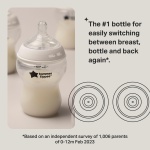 Tommee Tippee Baby Bottles, Natural Start Anti-Colic Baby Bottle with Slow Flow Breast-Like Teat, 150ml, 0m+, Self-Sterilising, Baby Feeding Essentials, Pack of 3 - Image 8